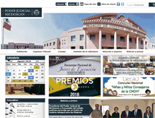 Tablet Screenshot of poderjudicialmichoacan.gob.mx